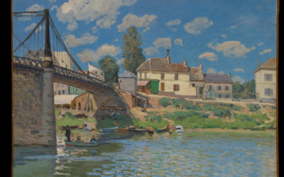 Postcard Story – The Bridge at Villeneuve-La-Garenne – Alfred Sisley – 1872 – The Metropolitan Museum of Art