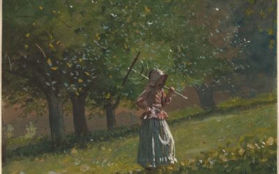 Postcard Story – Girl With Hay Rake – 1878 – National Gallery of Art, Washington, D.C.
