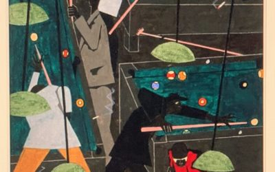 Postcard Story – Pool Parlor – Jacob Lawrence – 1942 – The Metropolitan Museum of Art