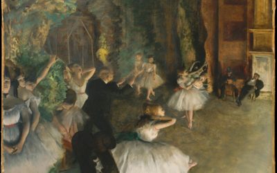 Postcard Story – The Rehearsal Onstage – Edgar Degas – 1874 – The Metropolitan Museum of Art