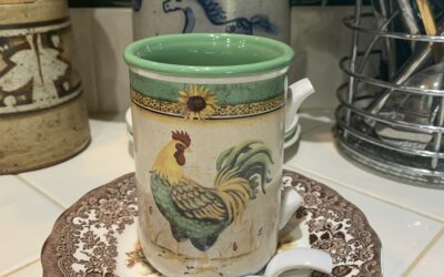 The Unbroken Green Coffee Cup, Now Broken & A Stack of Notebooks Stored Away in the Dark of a Garage Drawer & A Long Ago Memory Shining Light into the Present