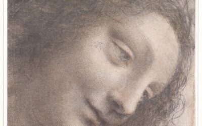Postcard Story – The Head of the Virgin in Three-Quarter View Facing Right – Leonardo da Vinci – 1510-13 – The Metropolitan Museum of Art
