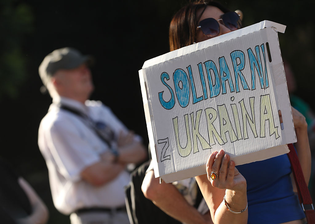 Pro-Ukrainian Demonstration ‘Don’t Be Indifferent’ In Krakow